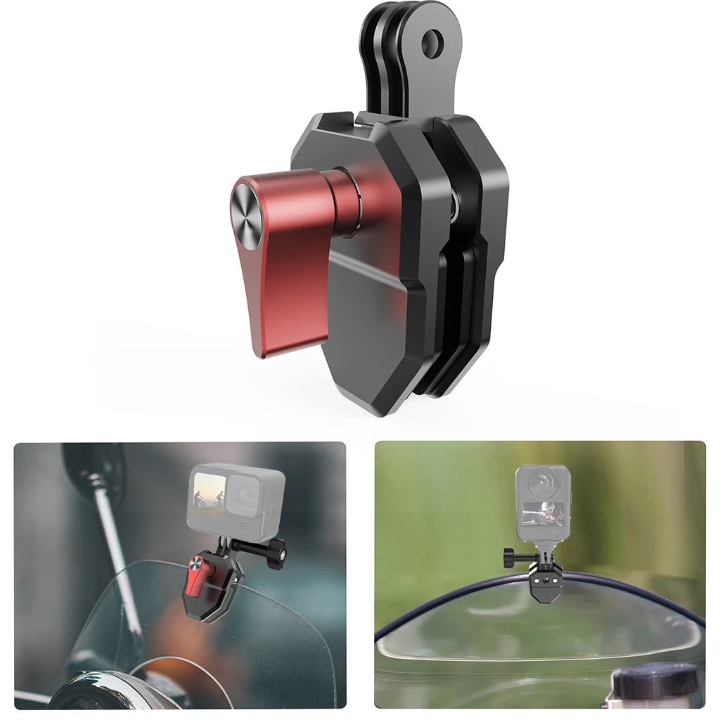 BGNing Motorrad-Windschutzscheiben-Halterungsklemme für DJI POCKET 4 für Insta360 X5 X4 X3 GO3S/ACE PRO2 /DJI Action 5 Pro 4 3 2 – Detail 9
