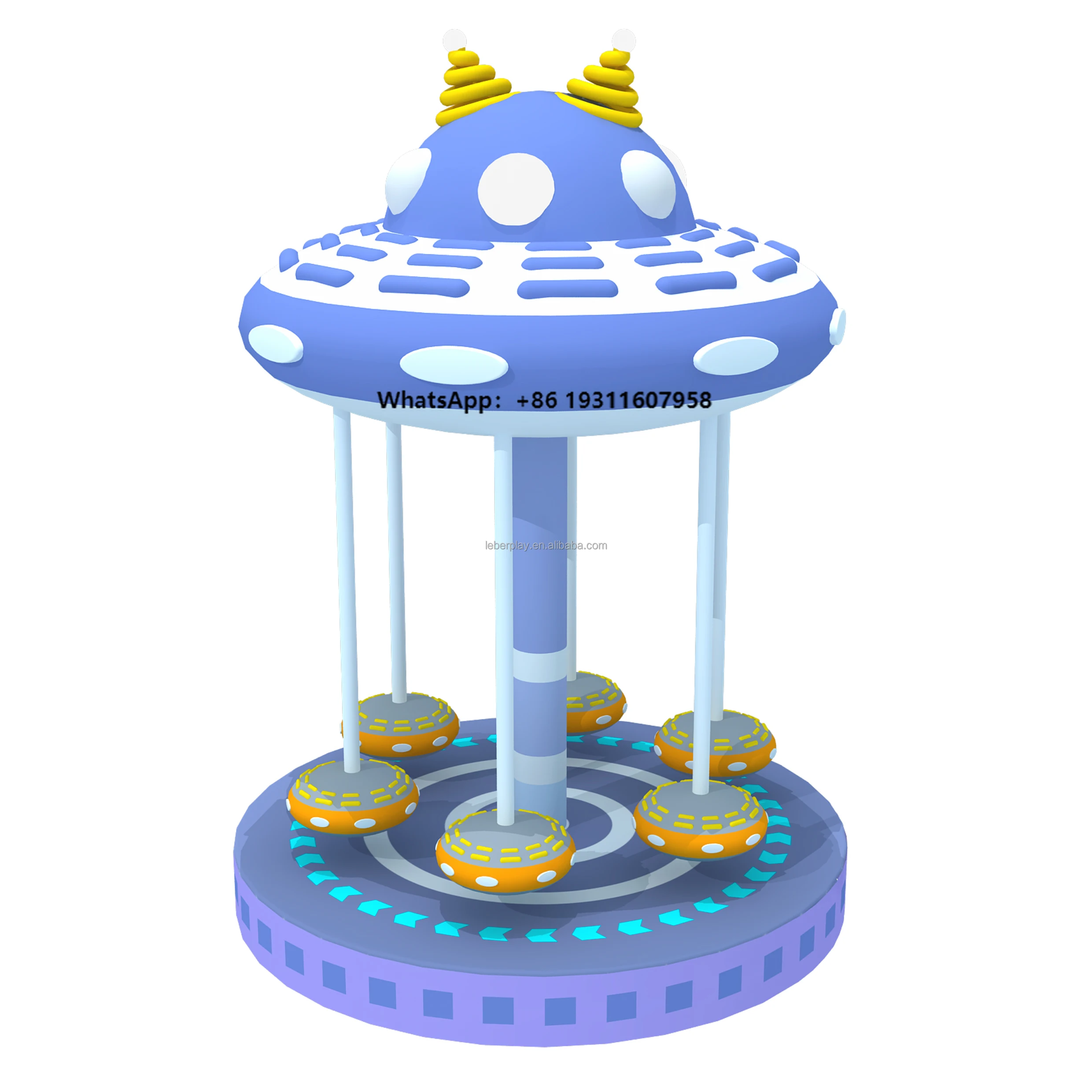 

Children's Indoor Soft Play Equipment Kids Rides Fun Amusement Rides for Home School Shopping Mall Electric Soft Carousel