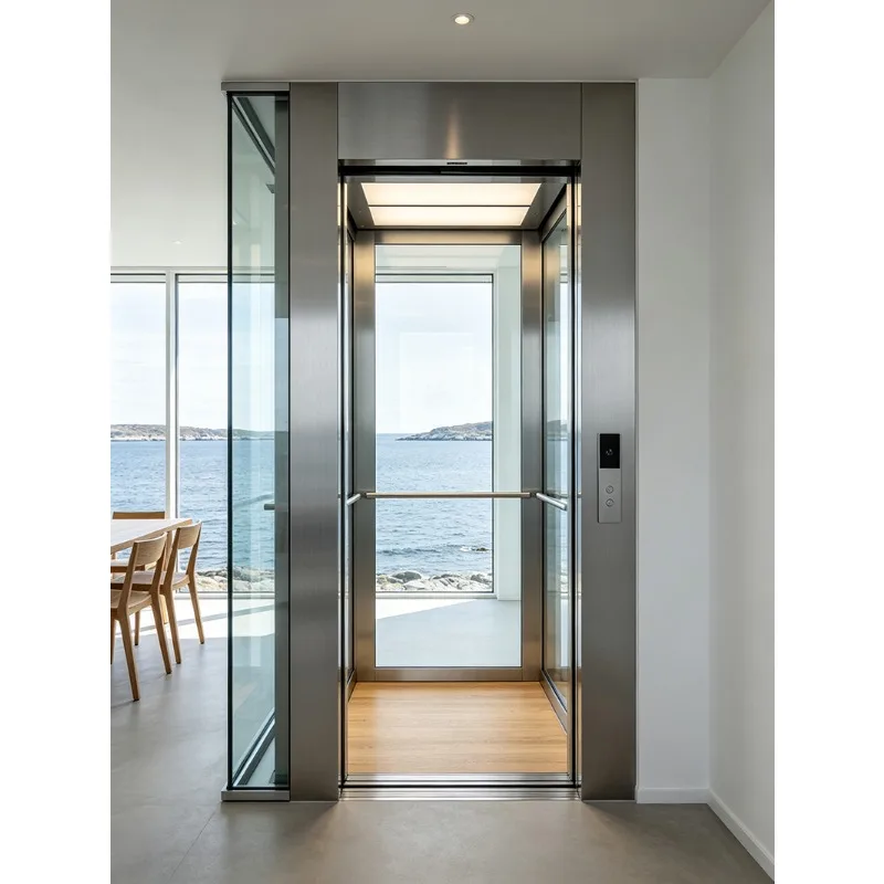Space Efficient House Lift, Hydraulic Passenger Elevator for Small Villas with Comfortable Riding Experience