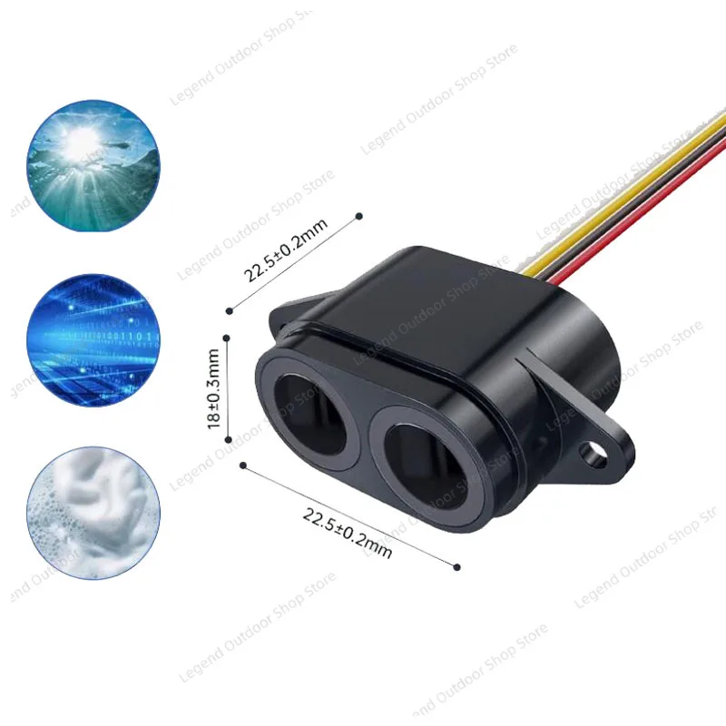 RS485 Ultrasonic Level Sensor IP67 Waterproof Obstacle Avoid Module for Container Water Level Monitor