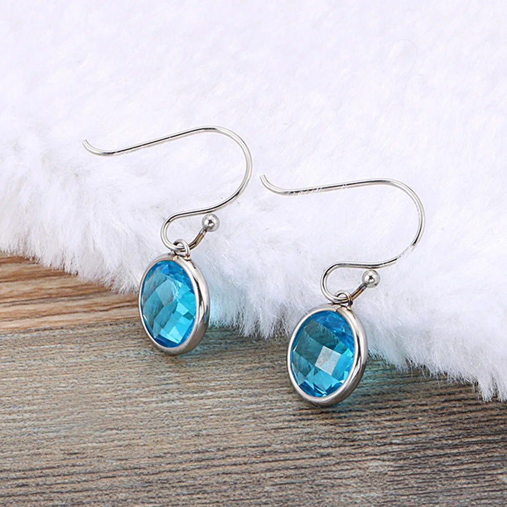 Earring Dangle Creative Grace Titanium Steel Women Jewelry Charming Fashion Ear Drop Lightweight Portable Gift Idea