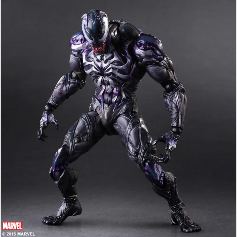 Marvel Anime PlayArts refit Spider-Man Venom Joint mobility Action Figures Pvc Handmade Model Pendant Collectible Toys Gifts