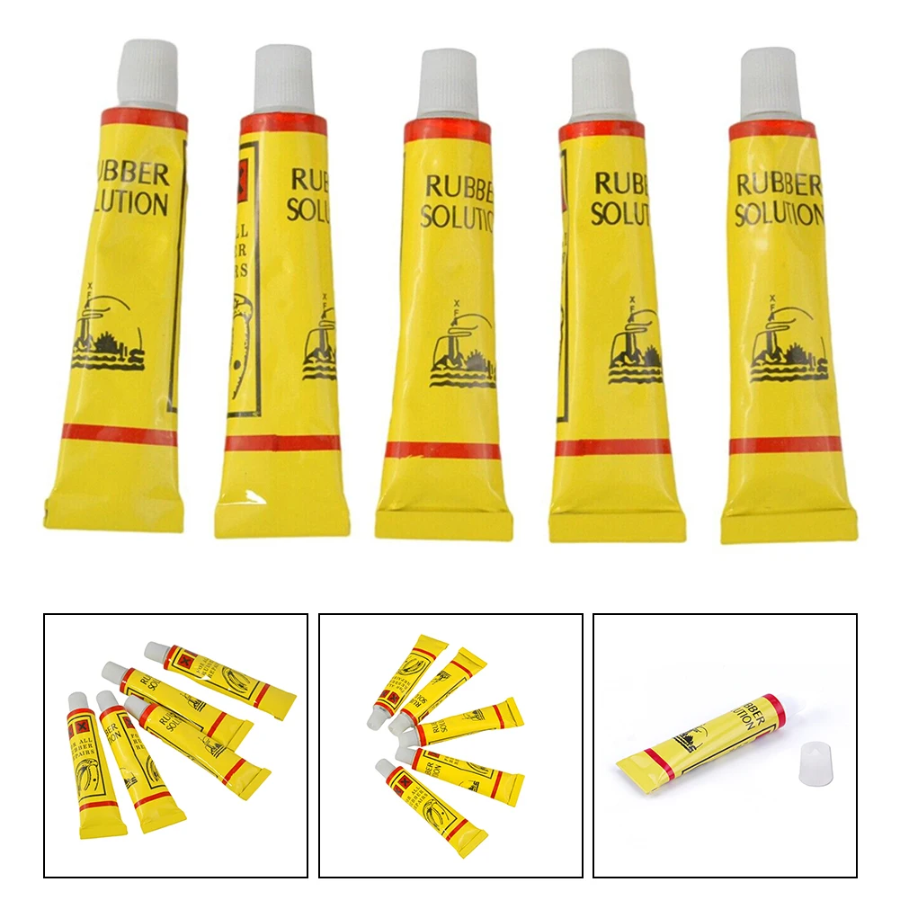 5X Universal  Bicycle Motorcycle Tire Tube Patching Glue Cement Adhesive Puncture Repair 6g Bike Tire Patching Repair Glues