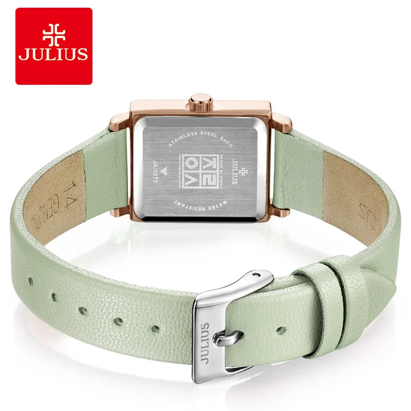 Top Julius Lady Women's Wrist Watch Elegant Simple Fashion Hours Dress Bracelet Real Leather School Girl Birthday Gift Box