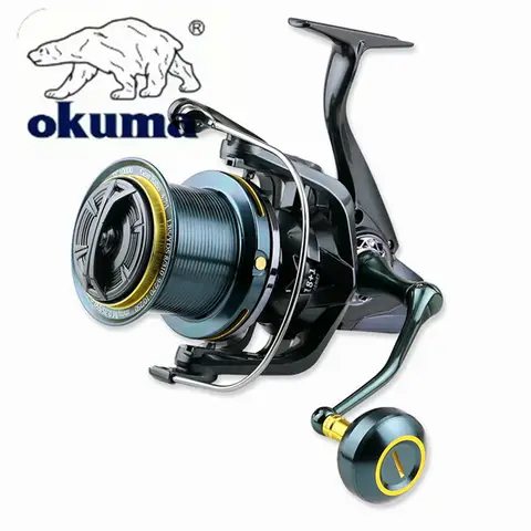 OKUMA fiskerulle 9000-14000 metall långdistans gjuthjul styrstångsstruktur fiskehjul 4,7: 130 kg bromsfiske 12 best sales Okuma-rulle - №3