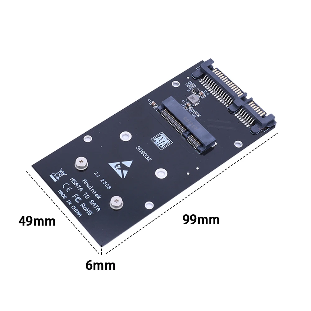 قرص صلب مع حافظة ، MSATA SSD إلى ، محول SATA III ، SATA-، 22Pin