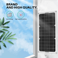 [in stock] 30W Solar Panel Car Van Boat Caravan Trickle Portable 12V Battery Charger with 100A Controller
