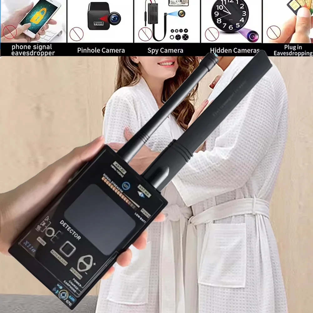 1MHz-12GHz Anti spy Hidden camera detectors, GPS Finder Bug Detectors for hidden devices in car, home, office Smart Detector