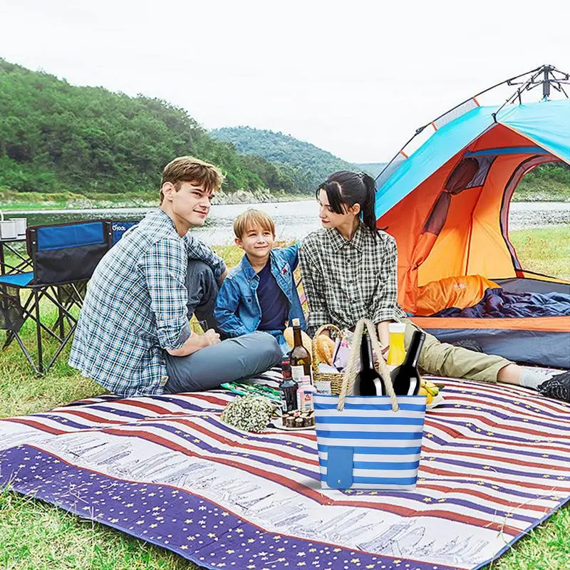 

Insulated Tote Bag Insulated Cooler Bag With Leakproof & Insulated Compartment Insulated Tote Shoulder Bag For Beach Travel