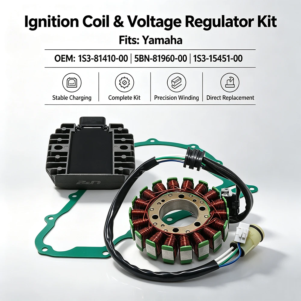 1S3-81410-00 5BN-81960-00 1S3-15451-00 Stator Coil & Regulator Rectifier For Yamaha YFM700R Raptor 700 Special Edition 700R