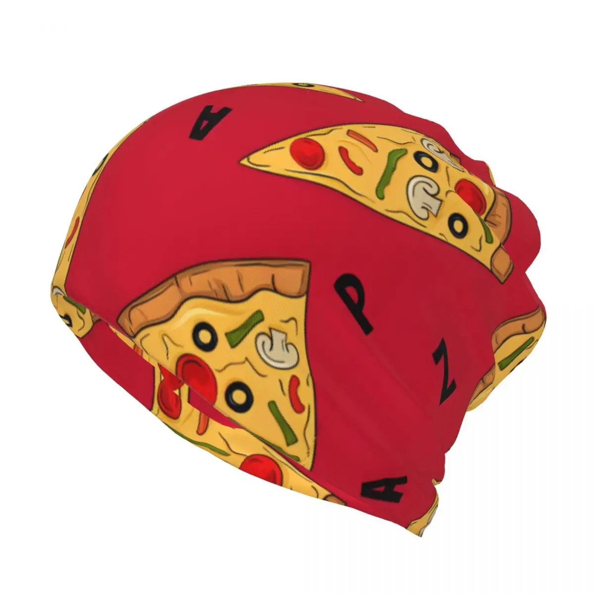 Cute Pizza And Animal Multi functional hat, warm, windproof, neck protection, neck cover, face mask