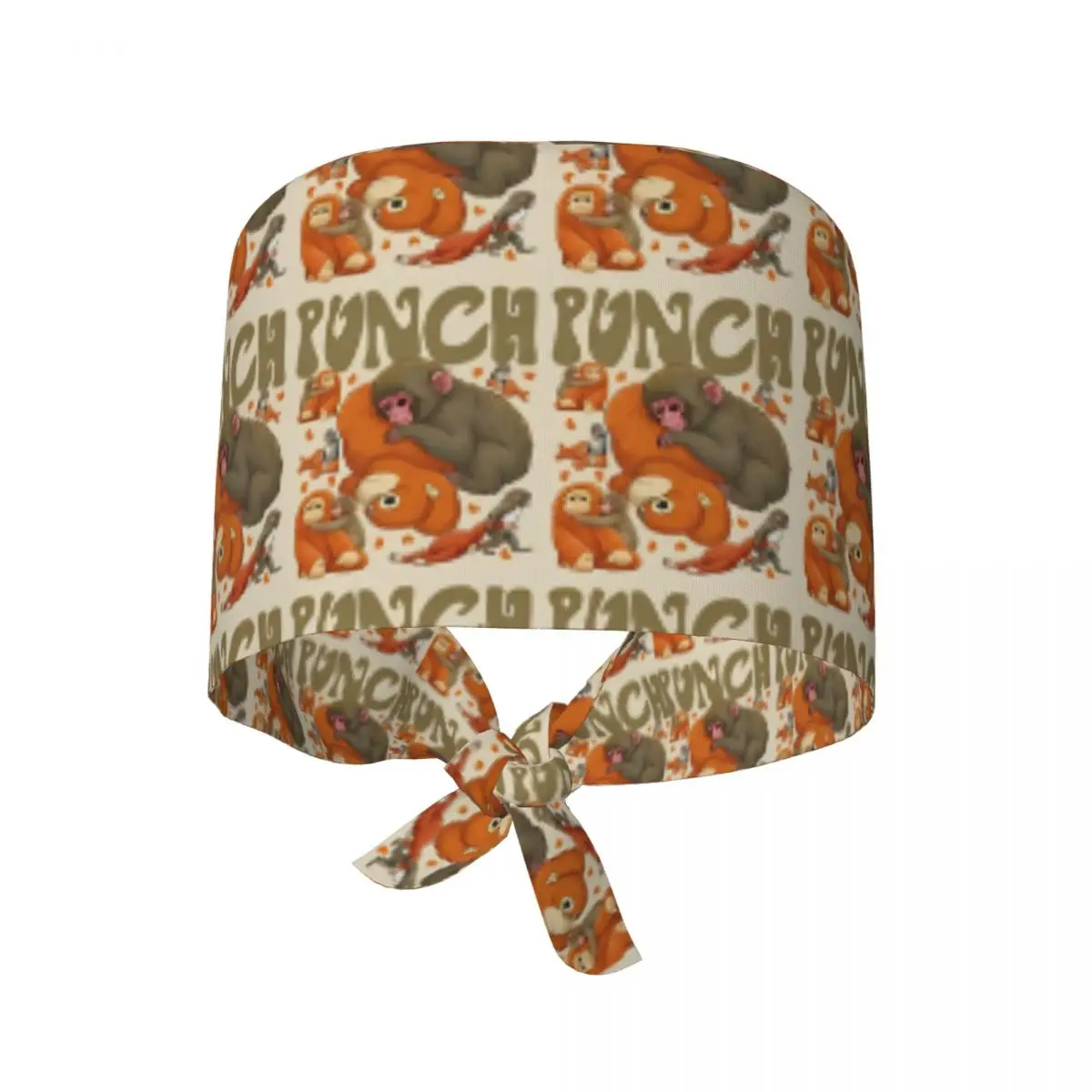 Nursing Hats Team Punch Funny Monkey Working Cap Unisex Women Stylish Holder Long Hair Work Scrubs Hat Comfortable Medical Hat