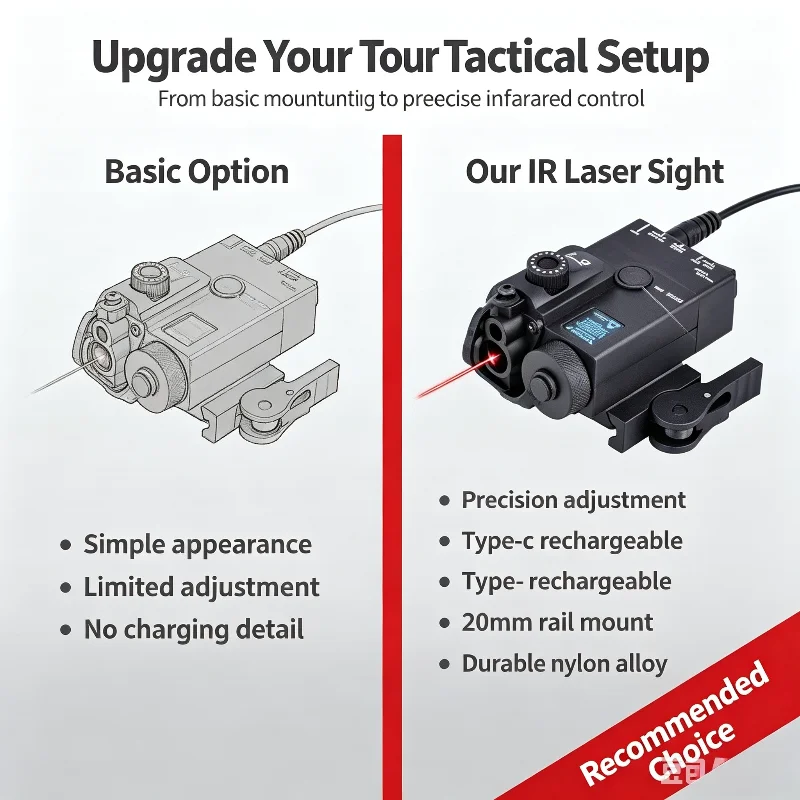Hobby Model Modification Laser Accessory Adjustable Green Light Beam with Remote Switch Rechargeable Via Type-C Port