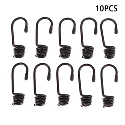 10Pcs Spiral Hooks For Tensioner Marine Shock Cord Bungee Elastic Rope Hooks Luggage Straps Tarp Tie Downs Canopy Stretch