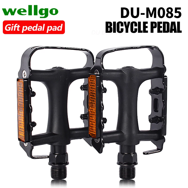 

WELLGO Double DU-M085 MTB Pedal Mountain Bike Bearing pedals Bicycle Anti-skid Treadle Accessories Parts