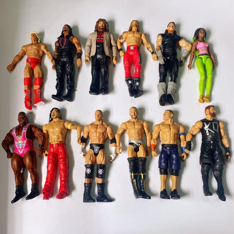 18cm Wrestler Wrestling Warrior Action Figure giunti bambole mobili giocattolo gladiatore Boxer Collection ornamento regali di compleanno per bambini