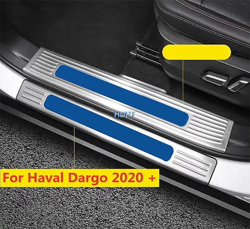 

Для Great Wall Haval Dargo 2020 + крышка для автомобильной двери, аксессуары для пластины из нержавеющей стали, отделка от царапин, Внешние детали