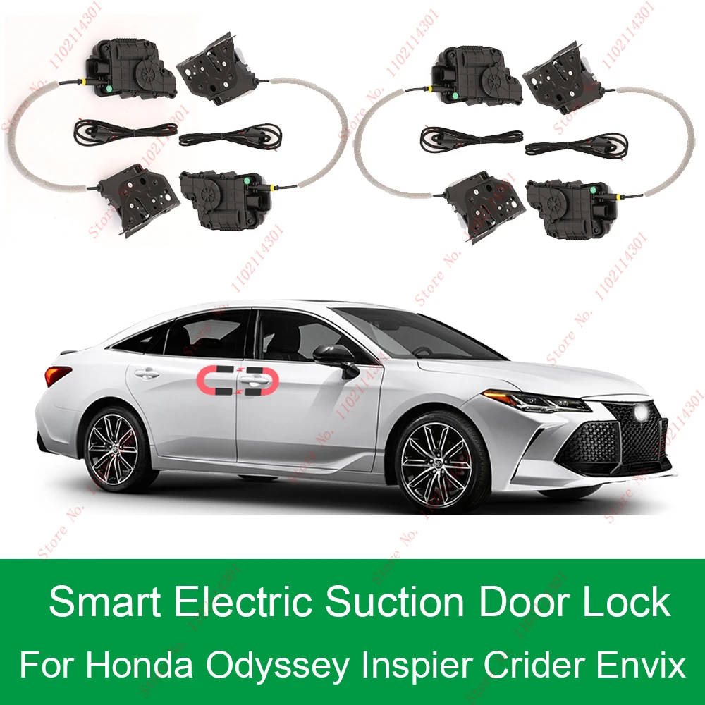 Auto Electric Suction Door Lock for Honda Odyssey Inspier Crider Envix Automatic Soft Close Door Super Silence Vehicle Door