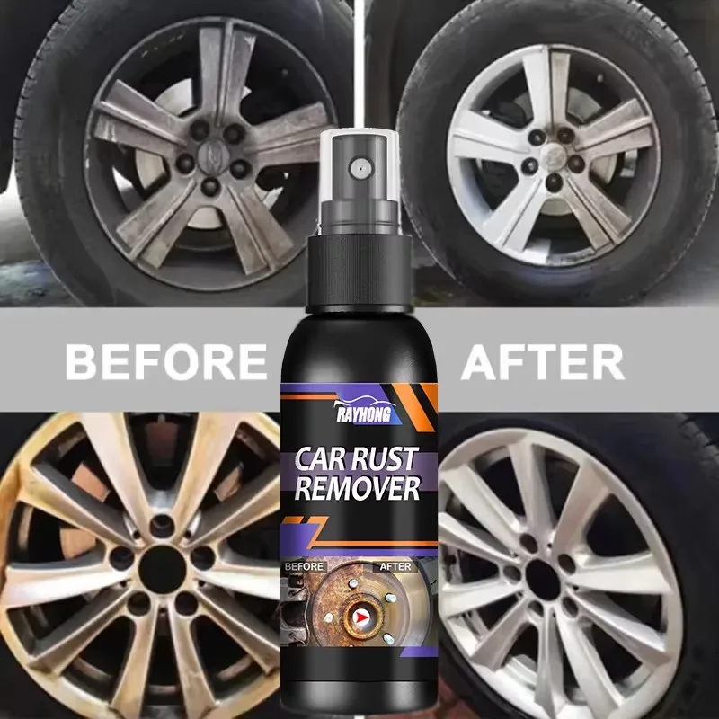 30ml Rust Remover Spray Parts Metal Rust Remover Iron Powder Car Refresher Multi-Purpose Metal Surface Cleaning & Rust Remover