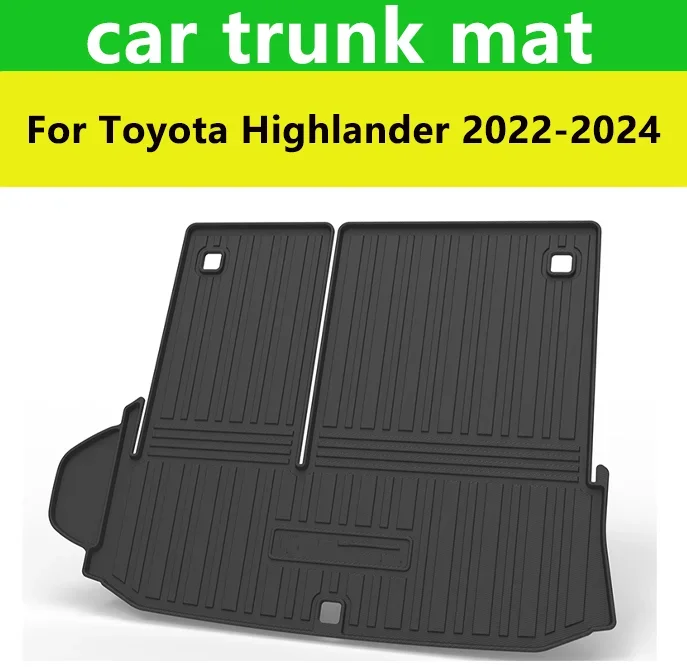 

Car Trunk Mats for Toyota Highlander 2022-2024 Waterproof Protect Anti-Slip Storage Pad Luggage TPE Material