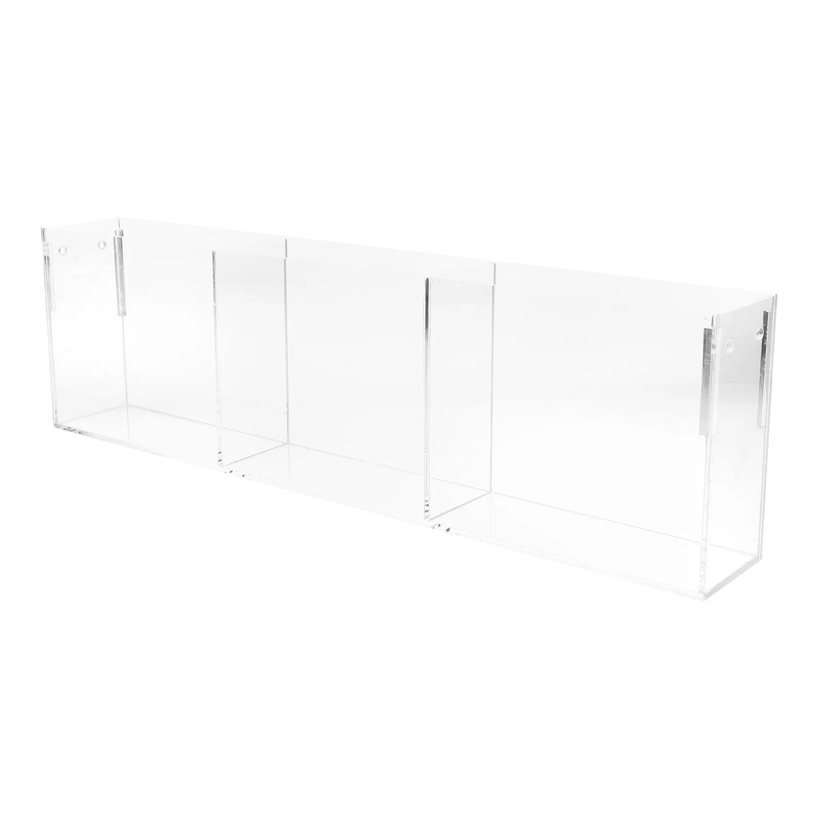 Clear Acrylic Display Stand Multicompartment Organizer for Greeting Cards Postcards Brochures Business Cards Files Scratch-Off