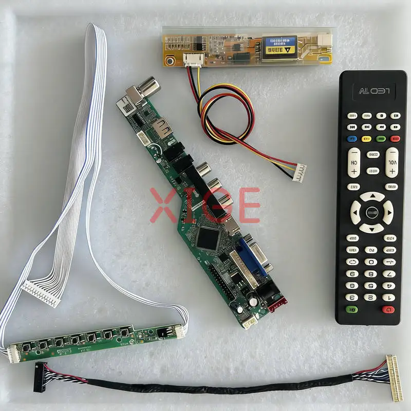 

Плата контроллера экрана для TX38D81VC1CA N150X3 N150X6 N150X2 1-CCFL 30 Pin LVDS USB+AV+VGA+HDMI 1024x768 1024*768 Комплект для самостоятельной сборки