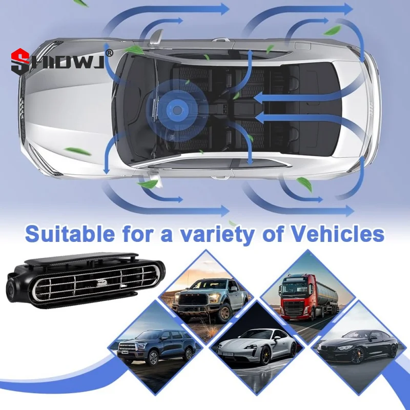 جديد شحن نموذج سيارة مسند الرأس مروحة تبريد الهواء 3 سرعات قابل للتعديل سيارات الرقبة برودة المشجعين المحمولة الجبهة الخلفية مقعد التهوية