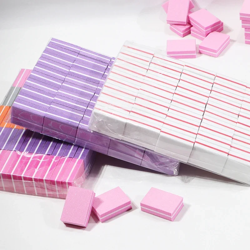 10-100 Stück Mini-Polier- und Schleifblöcke für Pediküre, Nagelpflege, Nagelkunst, Polierer, Maniküre, Pediküre, Nagelfeilen, Nagelzubehör, neu – Detail 2