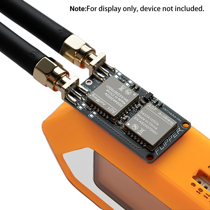 

2-in-1 RF Devboard for Flipper Zero, Ultra-Compact NRF24 + CC1101 Wireless Module, 2.4GHz & 433MHz Sniffer, Auto-Switch, GPIO