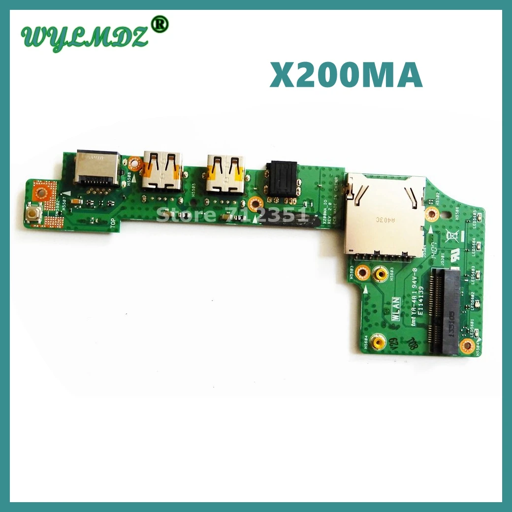 

X200MA For ASUS X200 X200C X200CA X200M X200MA IO BOARD USB Audio Board IO_BOARD 60NB04U0-101020