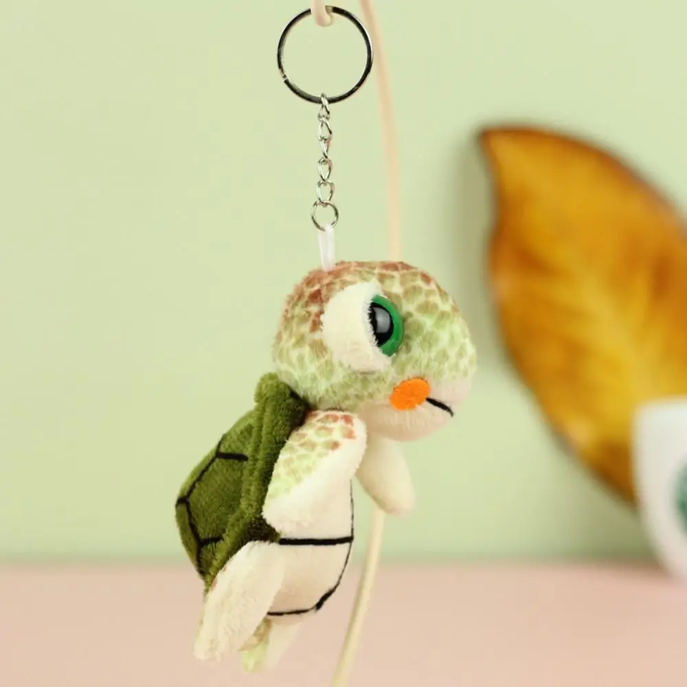 Creatieve Schildpad Schildpad Pluche Sleutelhanger Zachte Cartoon Anime Schildpad Pop Hanger 10 cm Gevulde Knuffel Sleutelhanger Kid Meisje jongen