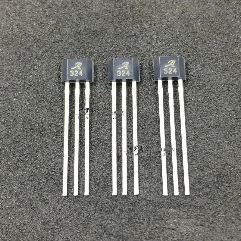 10pcs/ A1324LUA-T low noise linear Hall sensor 324 Hall element A324 SIP-3 in-line