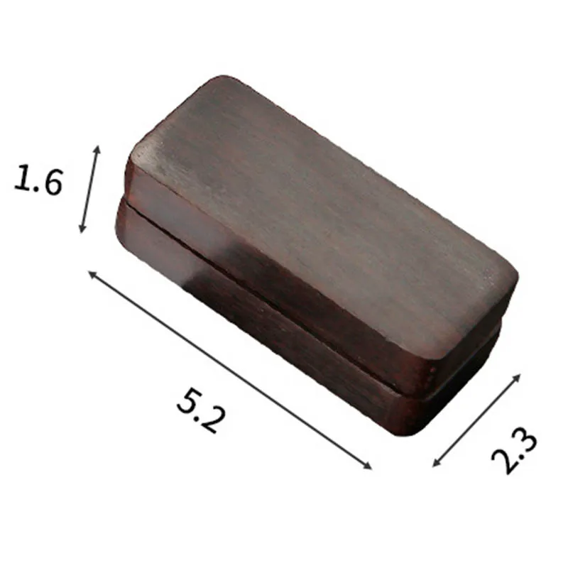 Black Sandalwood Fidget Push Slider Wooden Magnetic Slider Card Mini Sensory Toy Sound Wave Decompression EDC Adult Haptic Toy