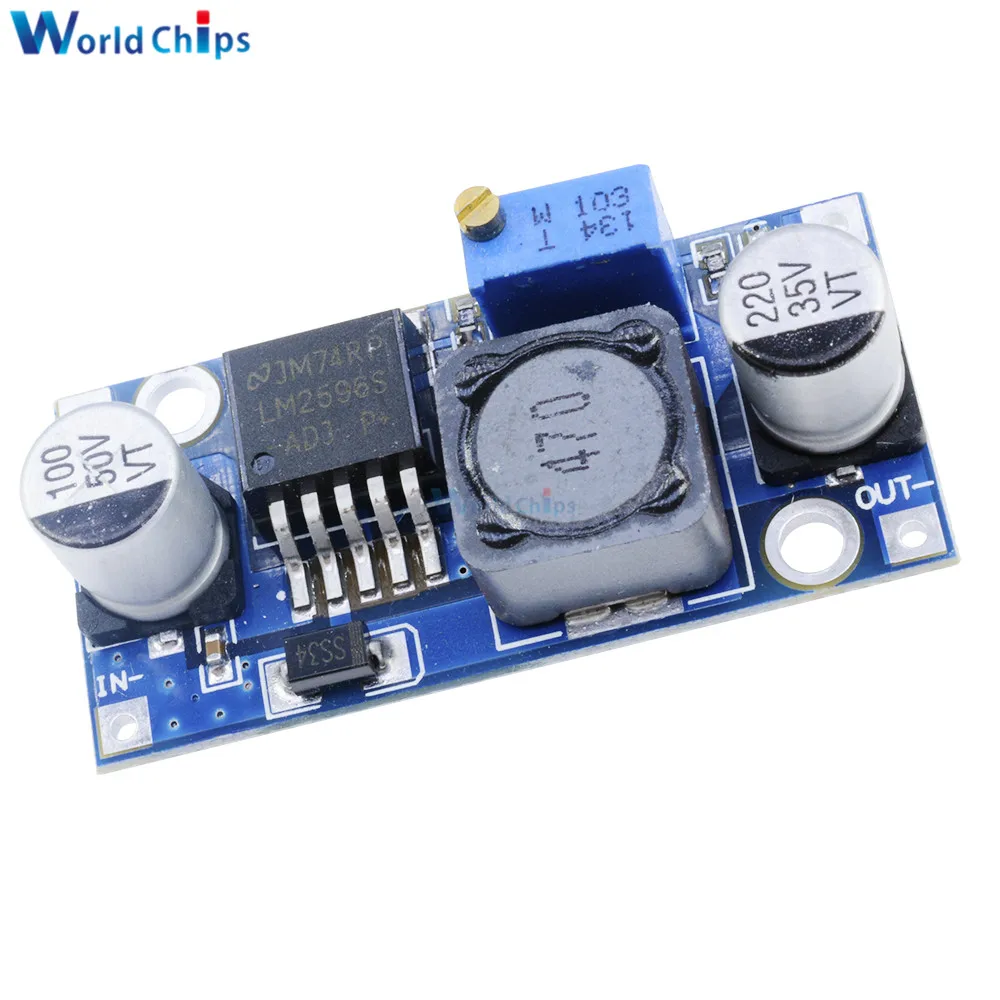 LM2596 LM2596HV DC-DC ขั้นตอนลง Power Supply โมดูล LM2596S 3A 3.2V-40V ถึง12/5/3 3V Buck แรงดันไฟฟ้า Regulator