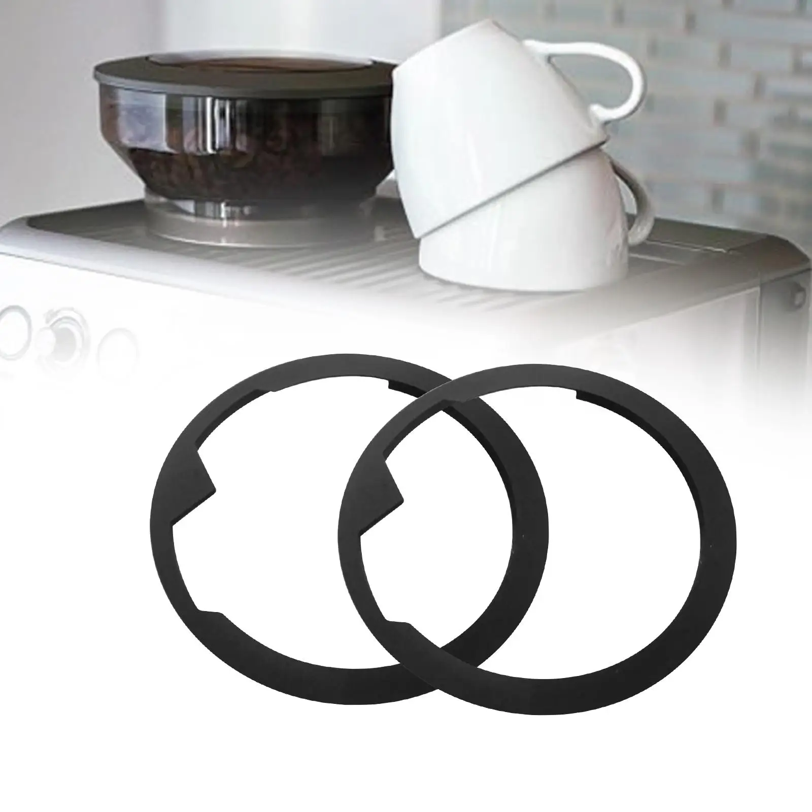 2 шт., верхнее резиновое уплотнение, многоразовое прочное круглое уплотнительное кольцо для кофеварки