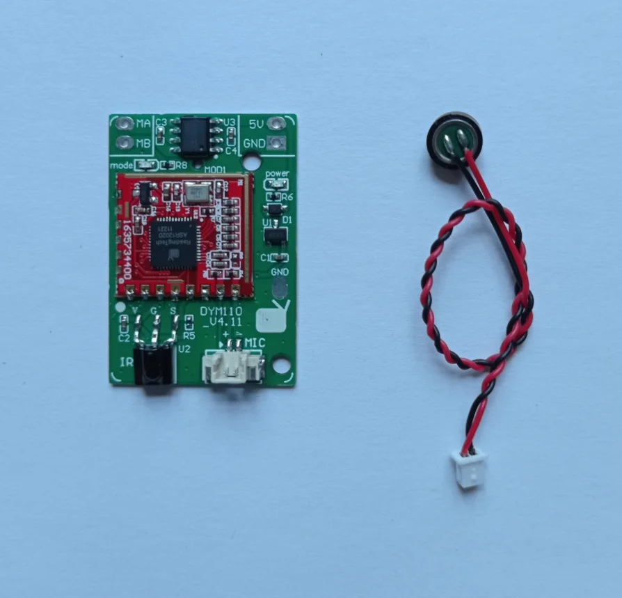 Placa de Control remoto infrarrojo para Control de voz, módulo DYL110 V4, Motor de Control de DC3.7V-5V, Micro Servo, Micro SGEGIA 12RTS60, KIT DIY