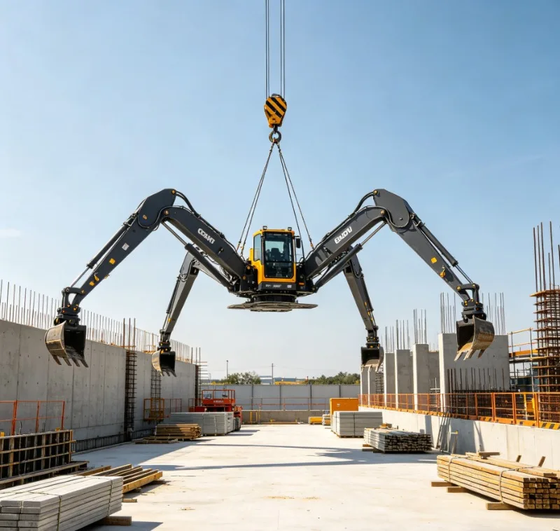 

Spider Crane 18m Max Lifting Height Hydraulic Crawler Crane