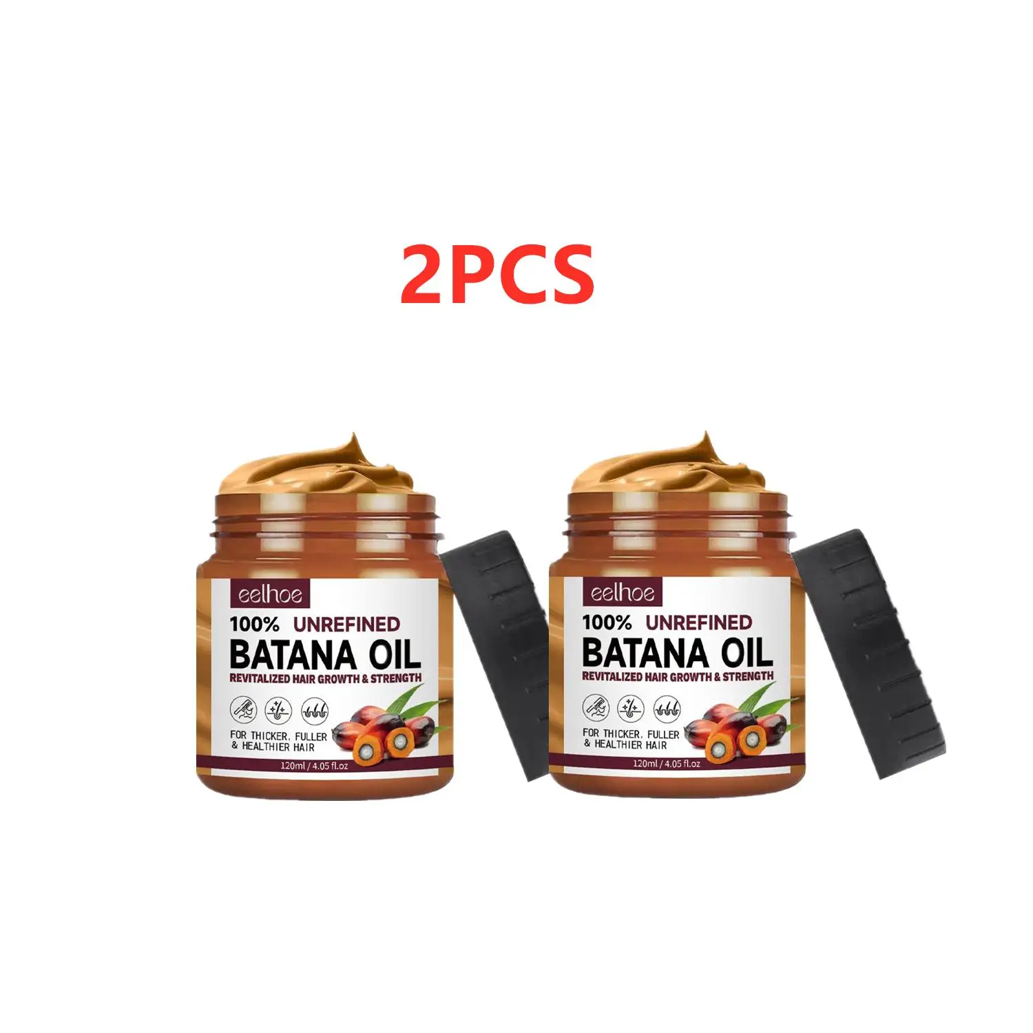 

2PCS 120ml Batana Oil for hair growth For Healthier Thicker Fuller Hair Conditioner Moisturize Repair Dry Hair Treatment Care