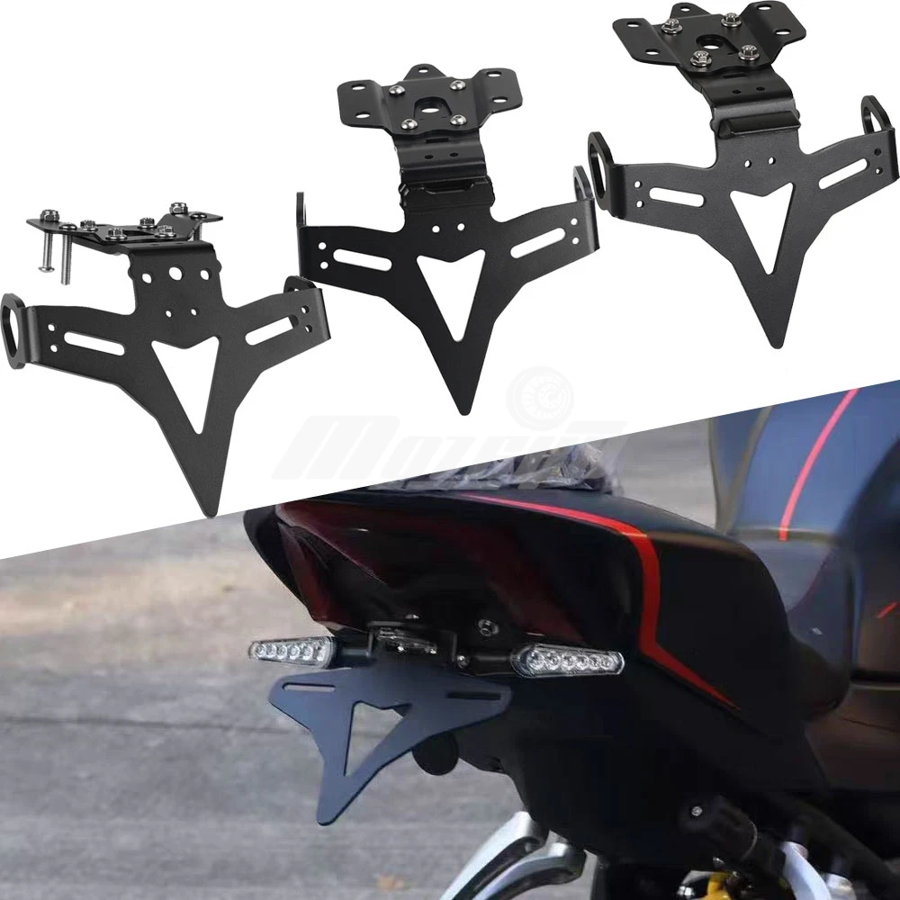 Motorcycle License Plate Frame Fender Eliminator Accessories For Yamaha MT 07 MT07 FZ-07 FZ07 2013-2024 YZF R7 2021-2026 2025