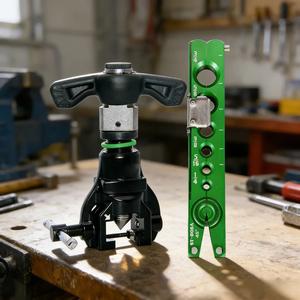 

Электрический ручной экструдер для труб HVAC и холодильного оборудования, эксцентриковый, с трещоткой, двойного назначения, из алюминиевого сплава, для развальцовки труб 1/4, 3/8, 1/2, 5/8, 3/4 дюйма