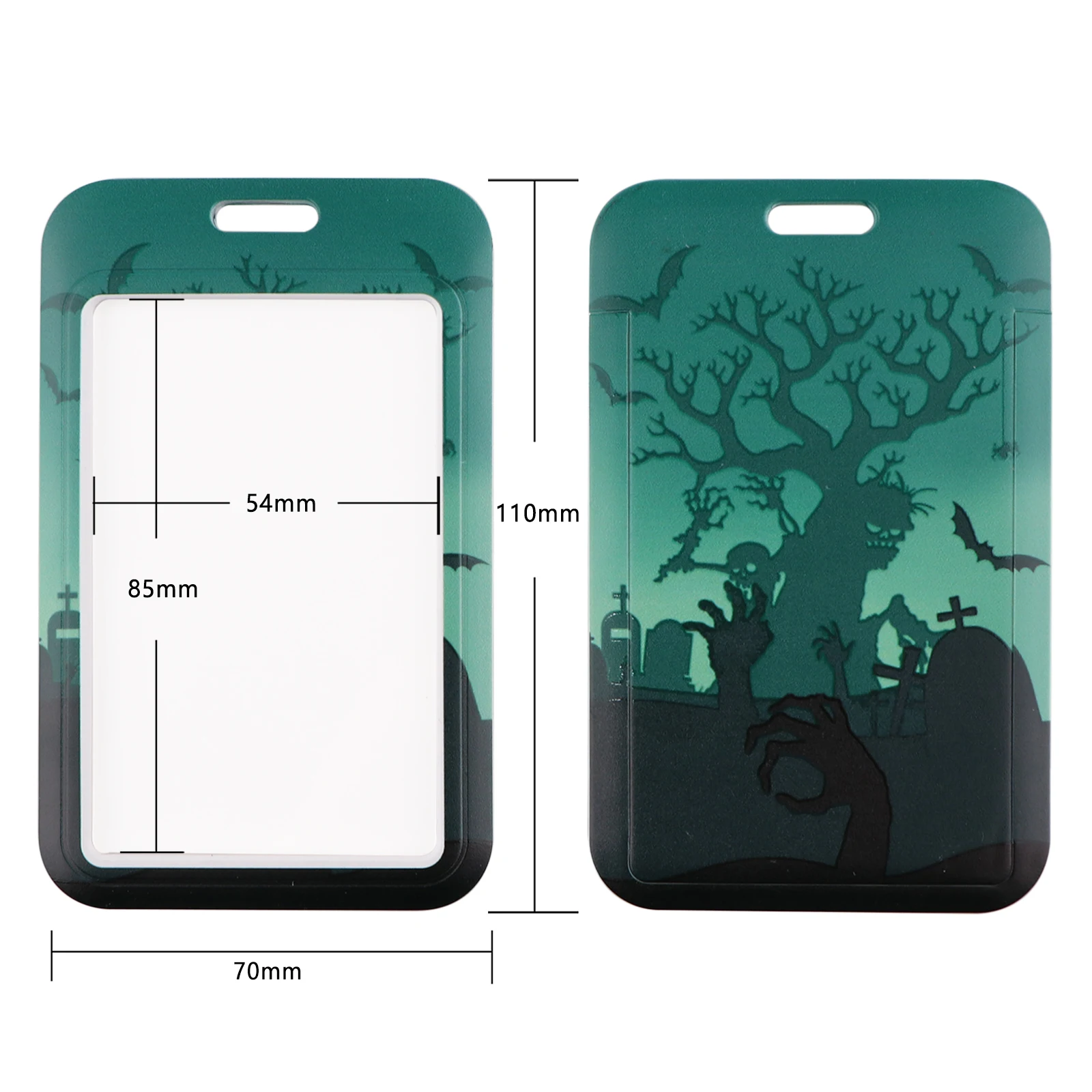 Брелок-ремешок на шею Хэллоуин, веревка для ключей с держателем для удостоверения личности, кредитных карт, аксессуары для ключей