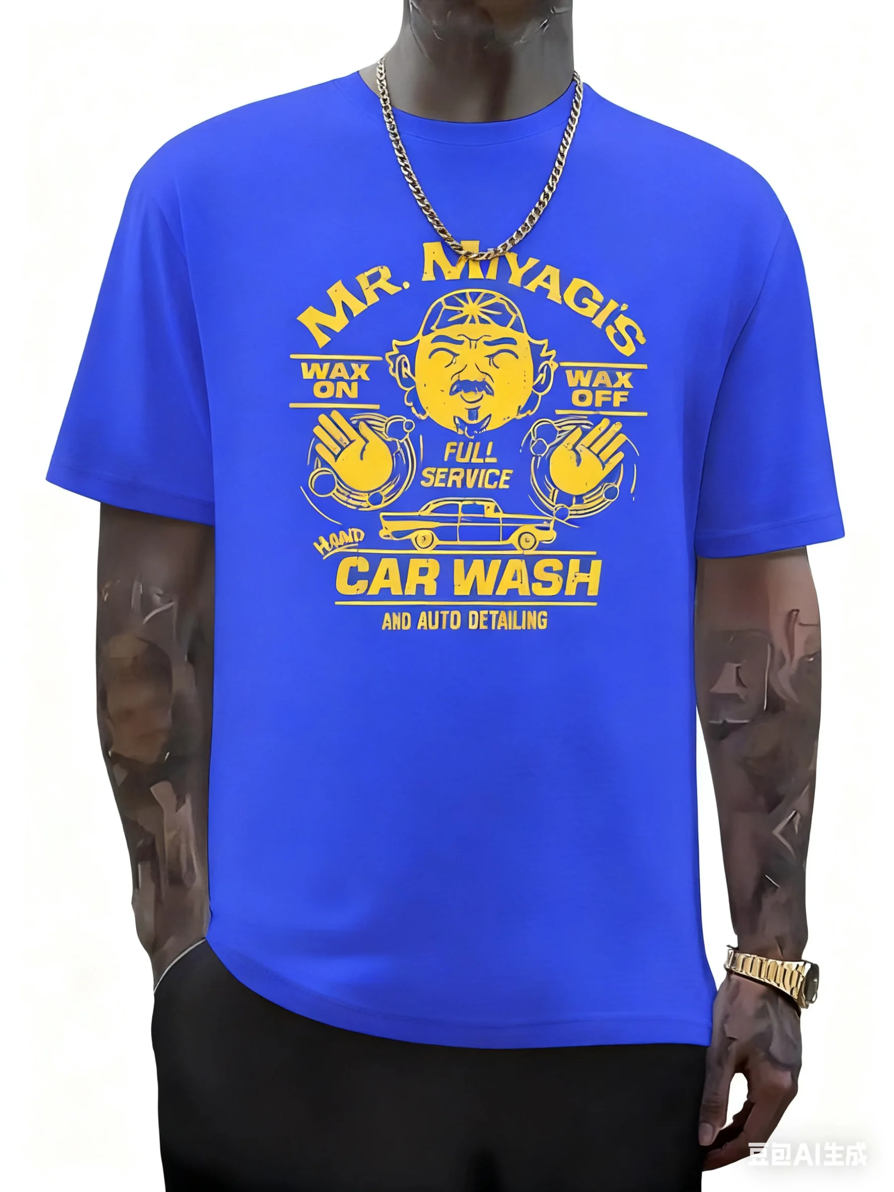 تي شيرت رجالي مطبوع Mr.Miyagis جرافيك مضحك 100% قطن كبير الحجم بأكمام قصيرة تي شيرت للرجال والنساء ملابس علوية غير رسمية على الموضة للصيف #1