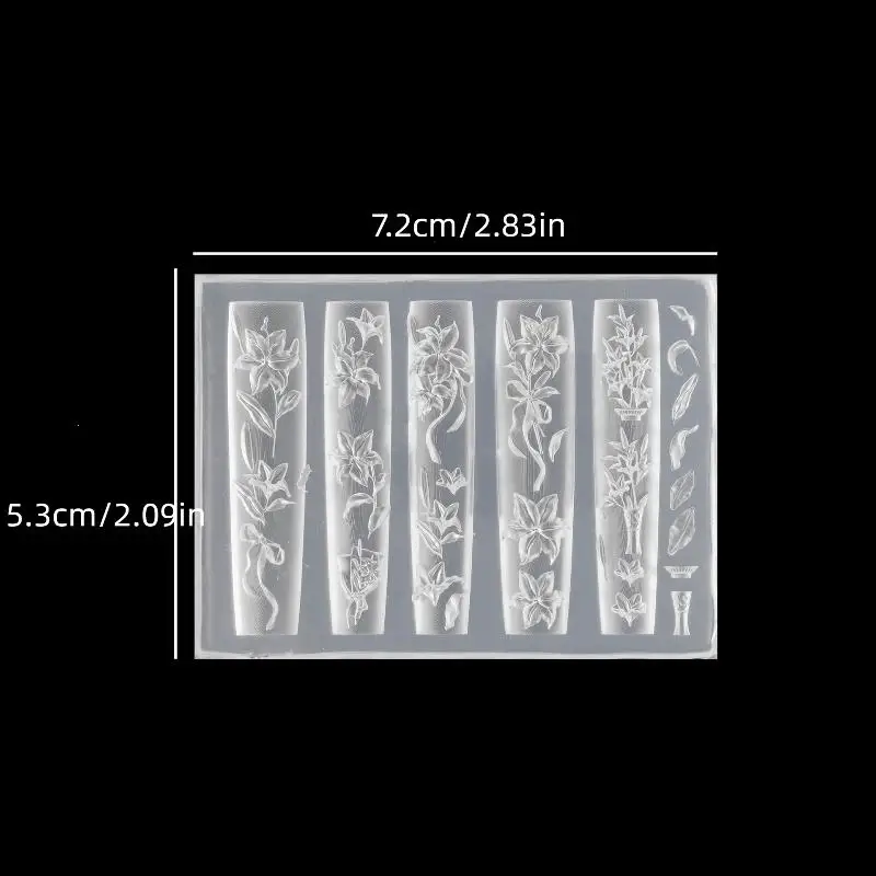 1pcs Sea Shell Zeester Goudvis Koi Vis 3d Acryl Nail Mold Zomer Zee Koraal Bloem Vlinder Diy Siliconen mal Nail Art Mold