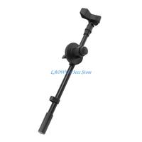 Y8AD Microphone Boom Arm Stand Clamp 360 Degree Rotatable Built-in Cable Organization for Live Application Tripod Mic Rod