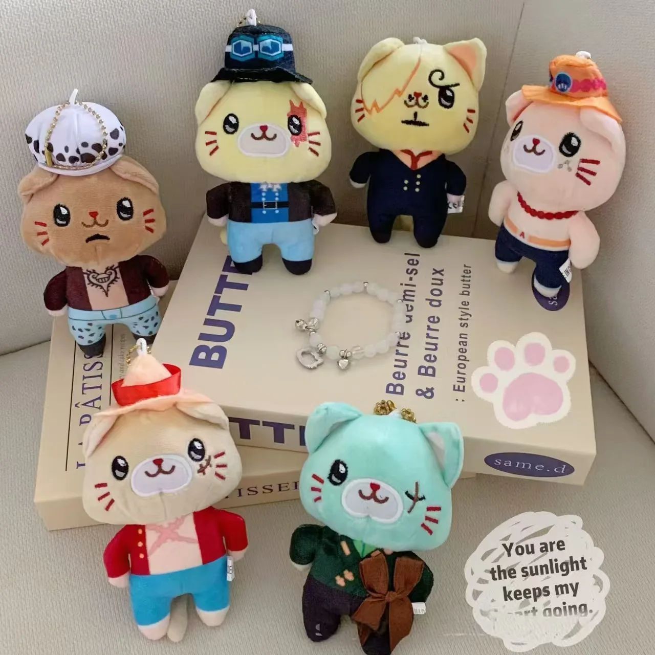 

Горячий аниме цельный плюшевый брелок серии Cat Kawaii Luffy Zoro, сумка, подвеска, милые аксессуары Sanji Sabo для подарка на день рождения