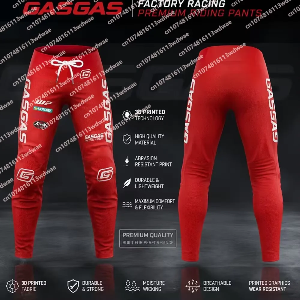 2026 GASGAS Factory Racing Motocross-Hose Atmungsaktive Motorradhose Offroad MX Motorrad-Reithose Outdoor Moto-Rennbekleidung