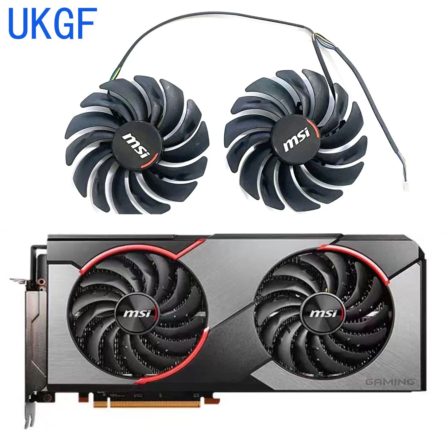 

Brand new dual ball graphics card cooling PLD10010S12HH 95MM 4PIN suitable for MSI RX5700 5600 XT GAMING X graphics card cooling