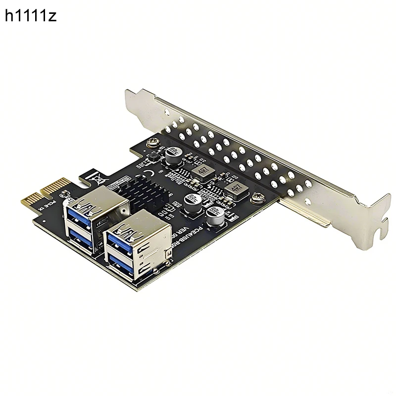 5Gbps USB 3.2 Gen1 PCIE Card Hub 4 Port USB3.0 PCI Express X1 Board PCI-E USB 3.0 Adapter Multiplier USB3 Controller Add on Card