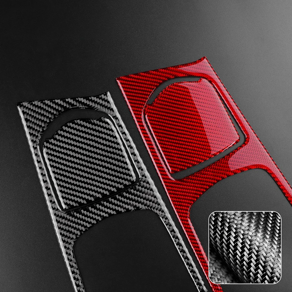 Interior Stickers Center Console Gear Shift Panel Frame Carbon Fiber Sticker For Porsche Panamera 2010-2016 Central Control Gear