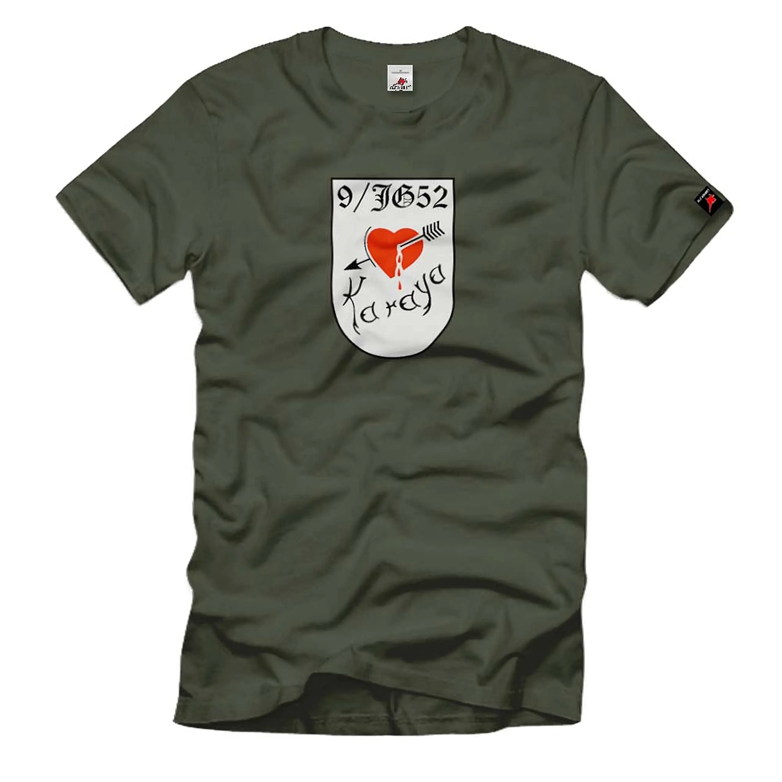 9./JG52 9th Squadron Jagdgeschwader 52 Luftwaffe WK 2 Wh Karaya - T Shirt # 1771 Anime Graphic -shirts for Men Clothing Women 